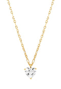 Sparkling Love necklace with silver and gold plated heart pendant detail. Sweet and stylish Nomination jewelry.