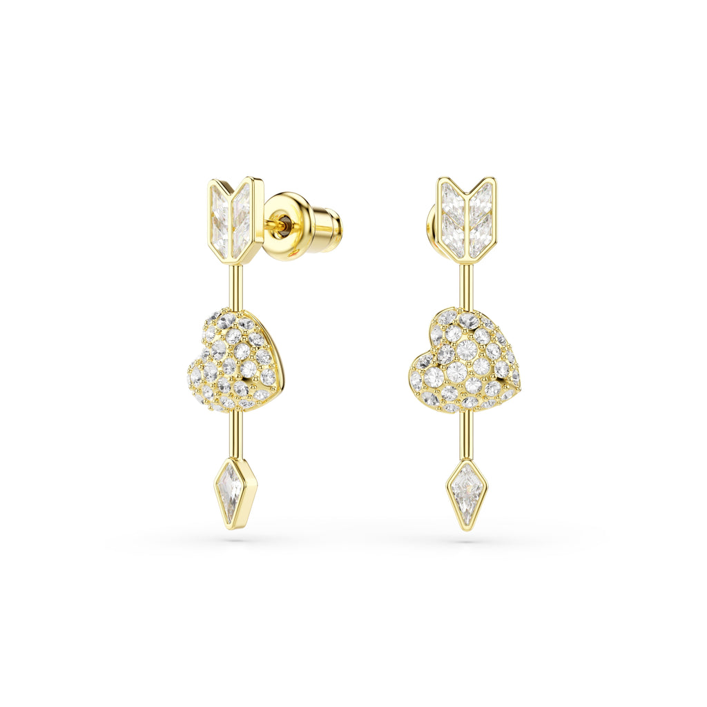 Swarovski Idyllia Heart With Arrow Earrings — view 2