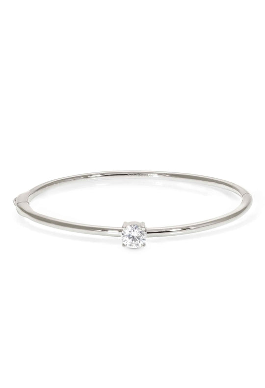 Nomination Colour Wave Single Cubic Zirconia Bangle in Silver