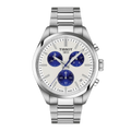 Tissot Mens PR100 40mm White/Blue Chronograph Dial Bracelet Watch T1504171101100