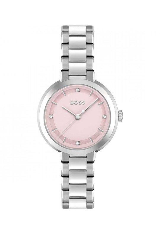 BOSS Ladies Sena Pink Dial Bracelet Watch 1502757