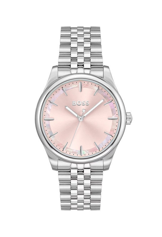 BOSS Ladies Graceful Pink Dial Bracelet Watch