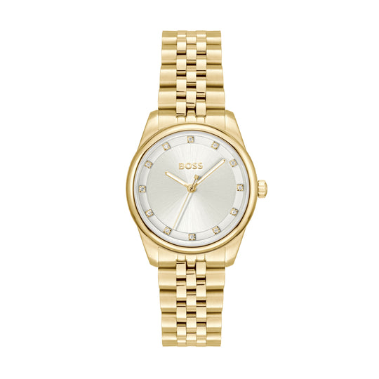 BOSS Ladies Graceful Precious, Silver Dial Bracelet Watch 1502810