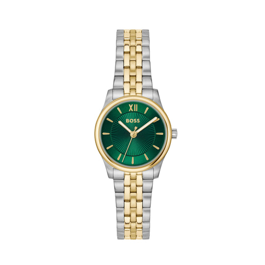 BOSS Graceful Mina Ladies Green Dial Bracelet Watch