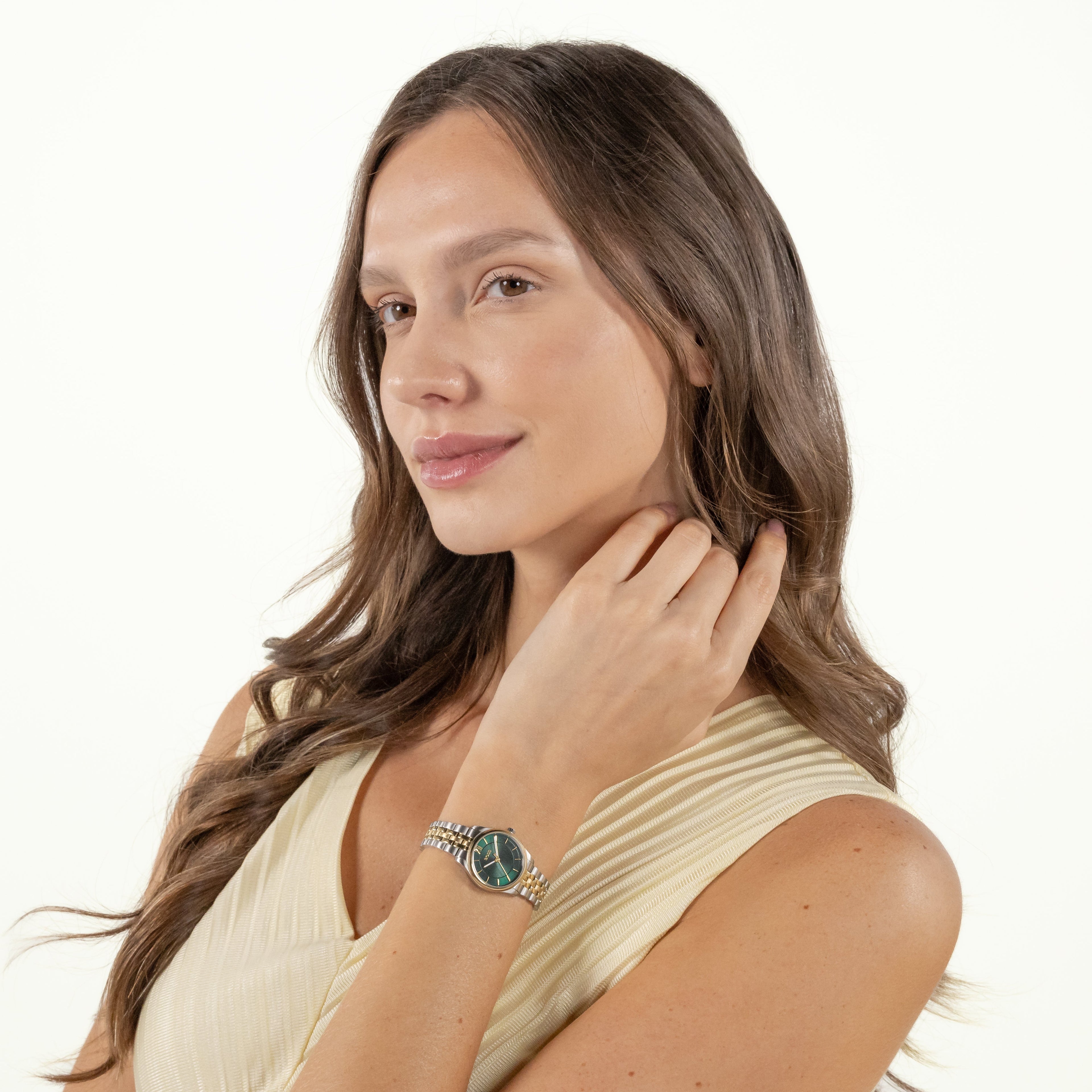 BOSS Graceful Mina Ladies Green Dial Bracelet Watch — view 4