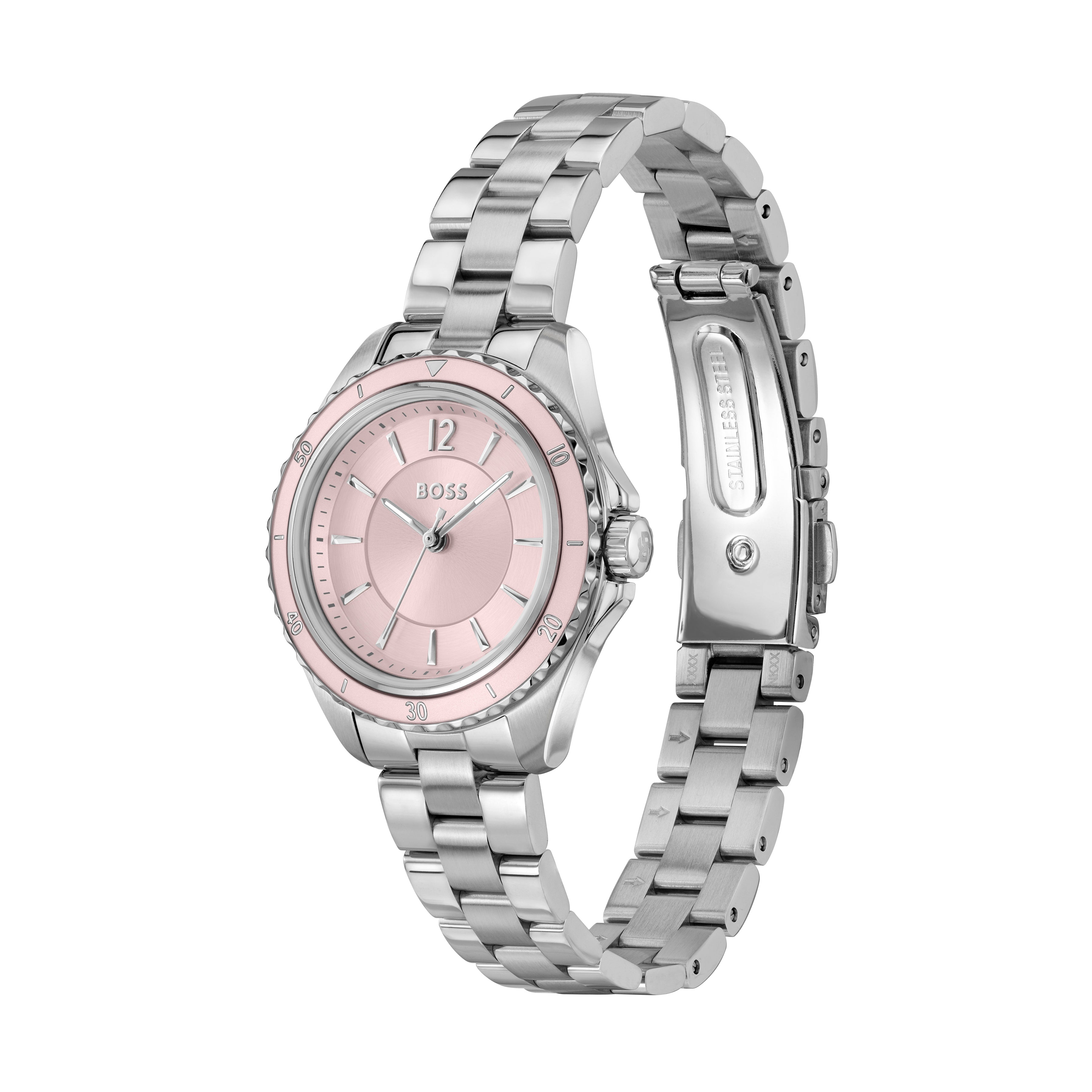 BOSS Sage Aqua Ladies Pink Dial Bracelet Watch — view 2
