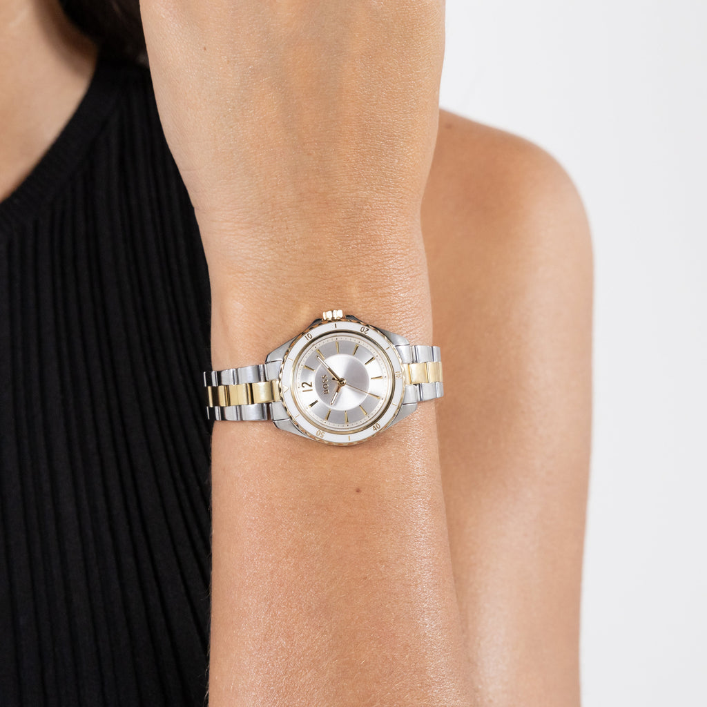 BOSS Sage Aqua Ladies Two-Tone Bracelet Watch — view 4