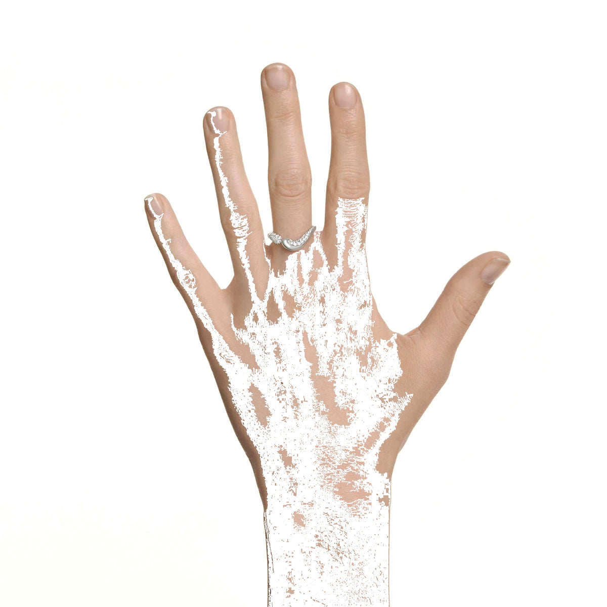 Swarovski Classica Sterling Silver Swarovski Zirconia Ring — view 2