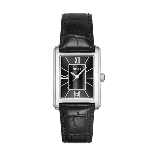 BOSS Mens Principle Dress, Black Dial, Strap Watch 1514277