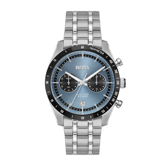 BOSS Mens Tourmaster Blue Dial, Bracelet Watch 1514286