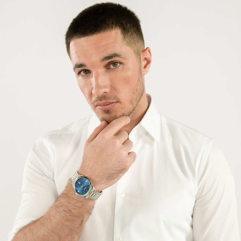 BOSS Mens Cheswick Blue Dial Bracelet Watch — view 5