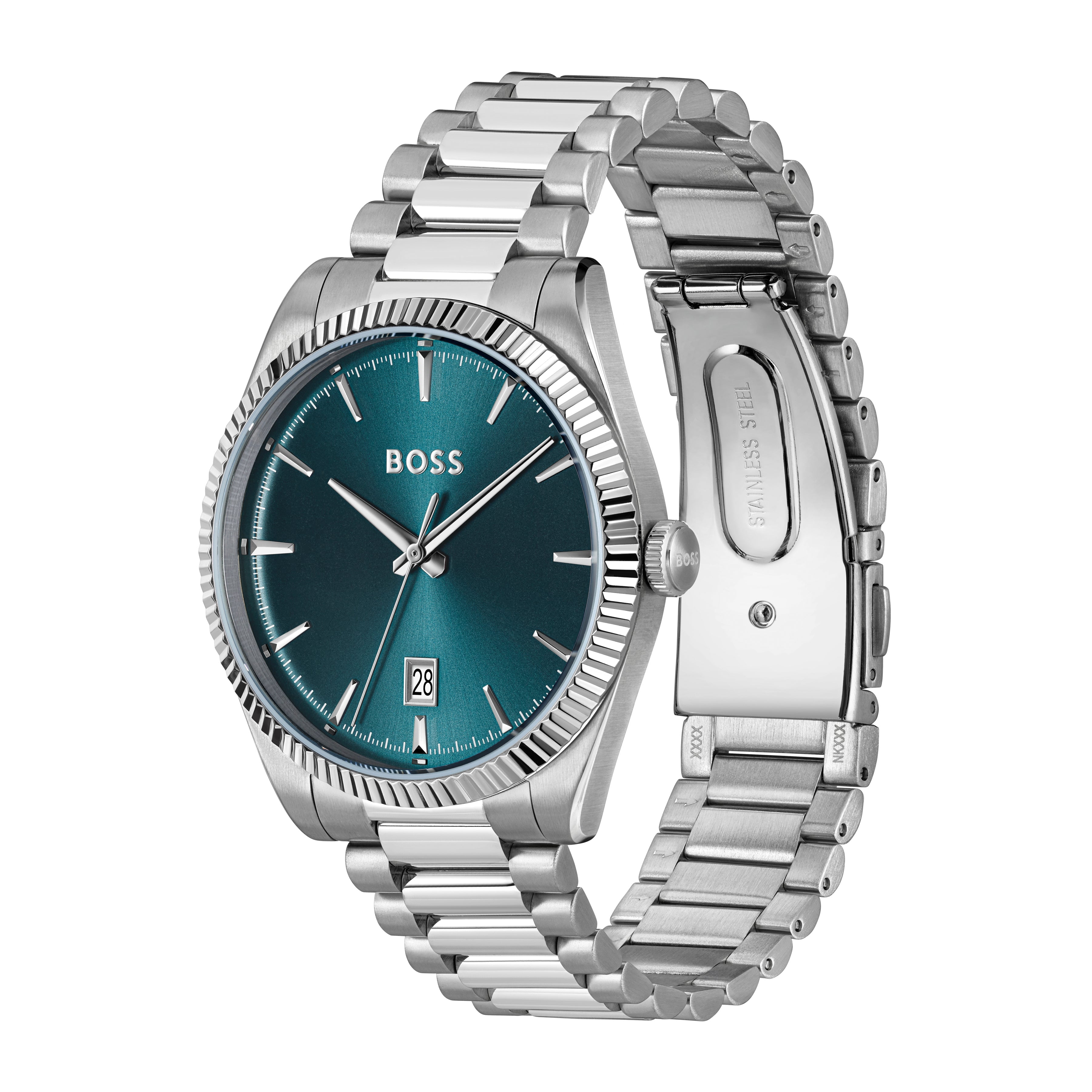 BOSS Mens Cheswick Blue Dial Bracelet Watch — view 2