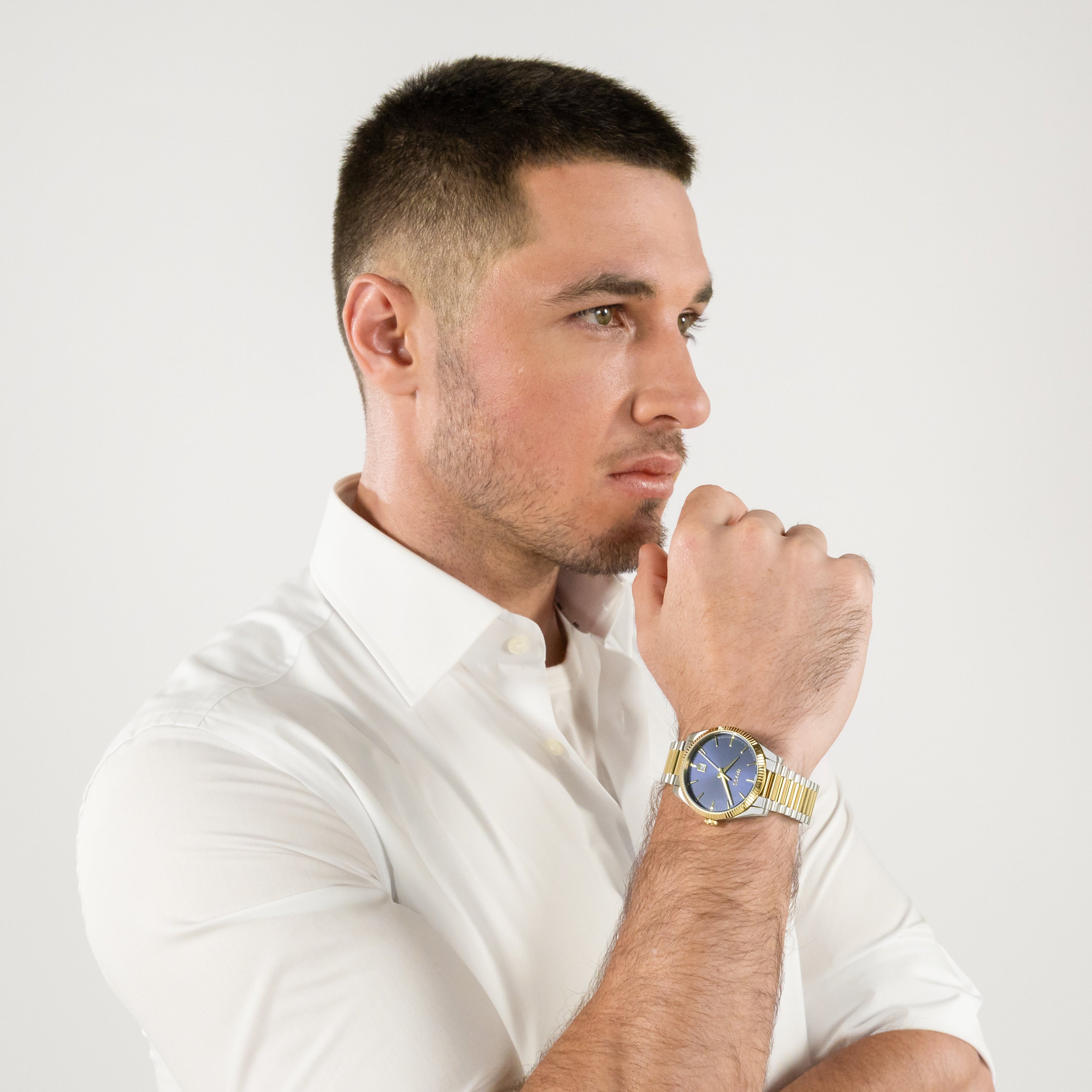 BOSS Mens Cheswick Blue Dial Bracelet Watch — view 5