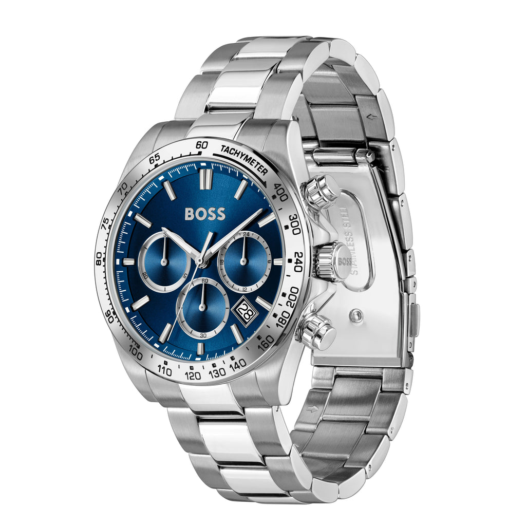 BOSS Mens Hero 2.0 Blue Dial Bracelet Watch — view 2