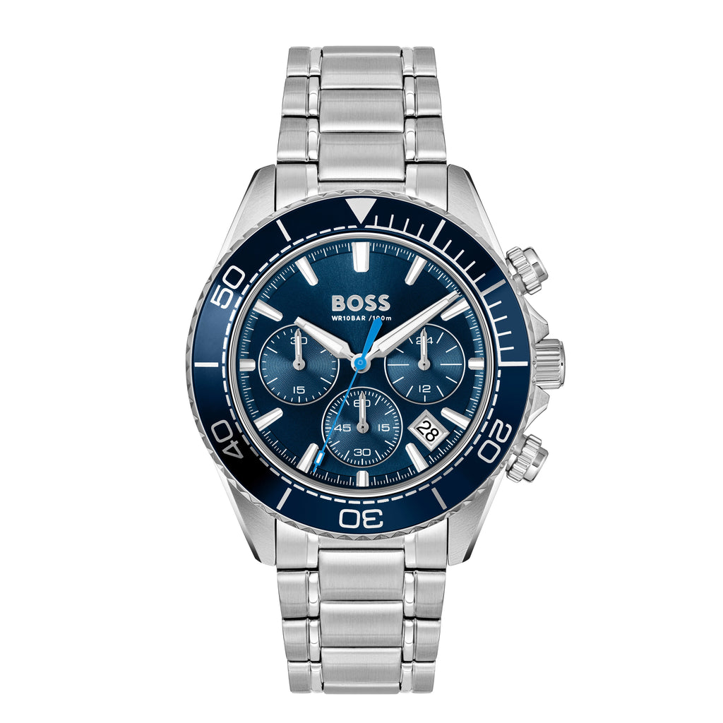 BOSS Mens Sealiner Blue Dial Bracelet Watch