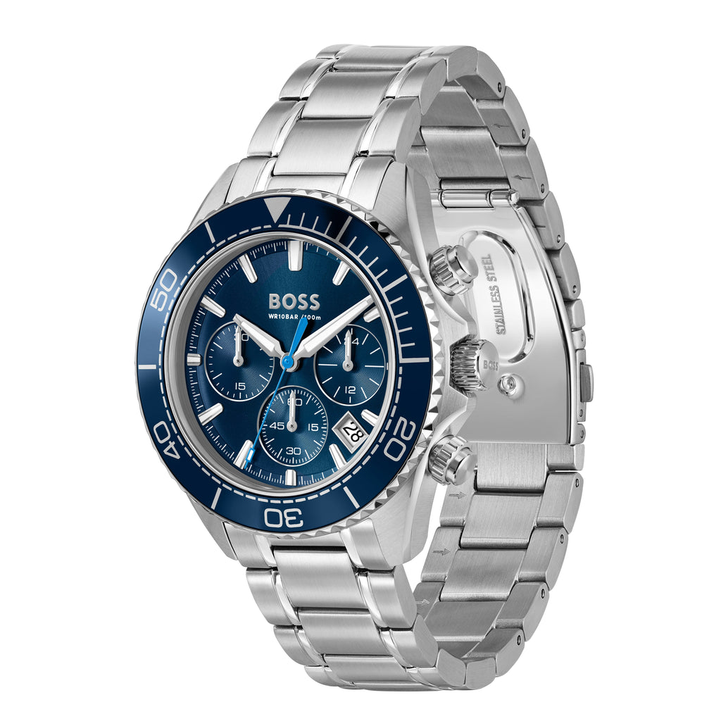 BOSS Mens Sealiner Blue Dial Bracelet Watch — view 2