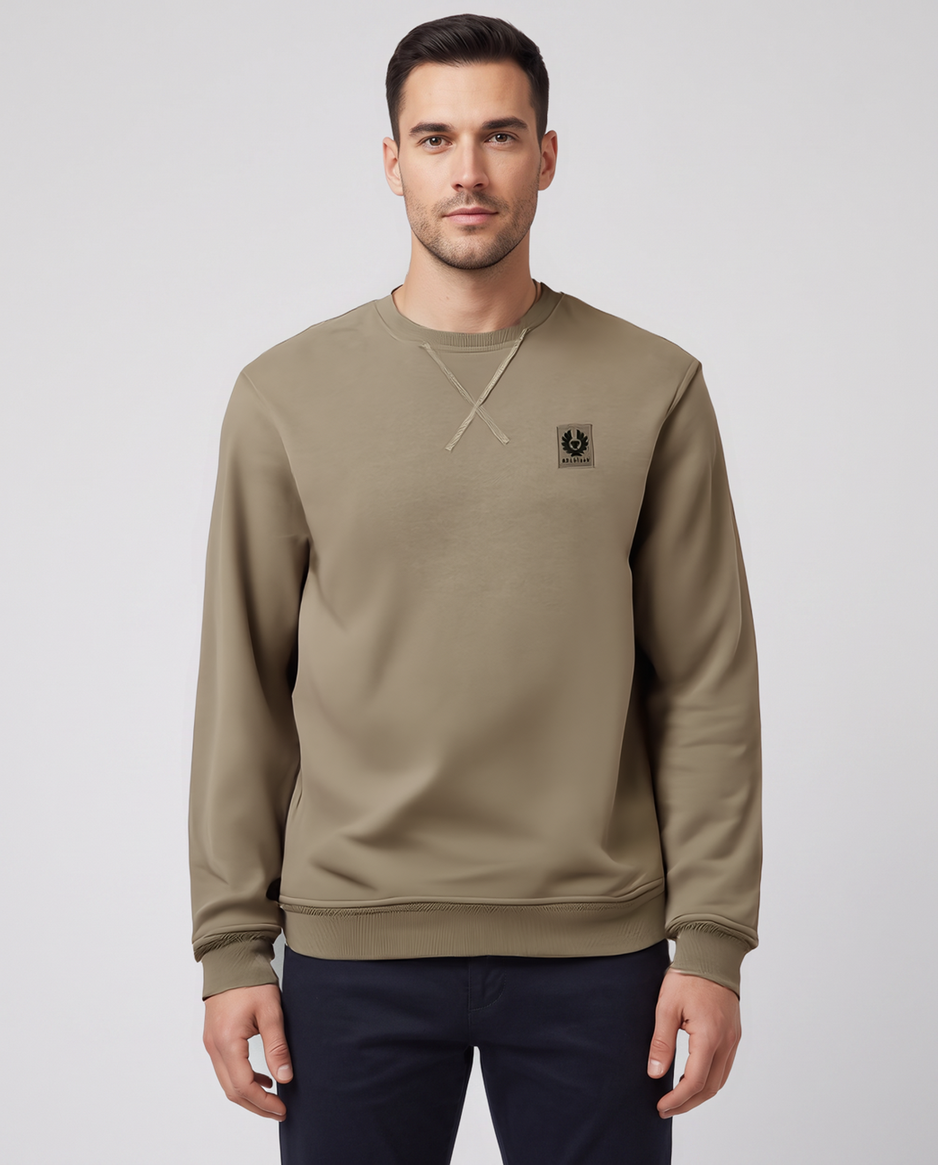 Mens Belstaff Belstaff Sweatshirt Dusty Taupe Sweatshirts