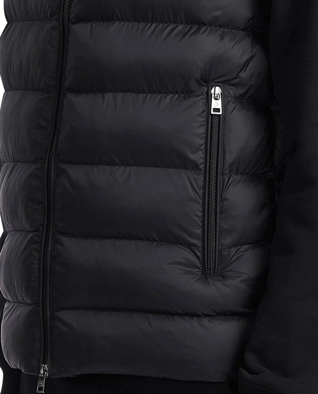 Men's Sandbanks Frontier Micro Puffer Hooded Gilet in Black