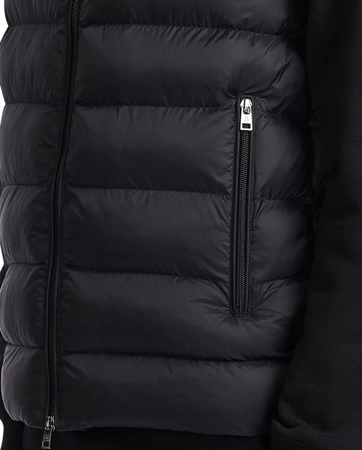 Men's Sandbanks Frontier Micro Puffer Hooded Gilet in Black