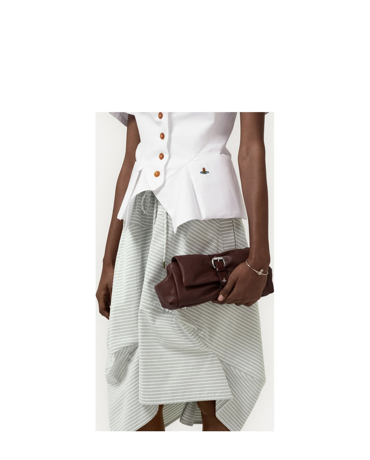 Women's Vivienne Westwood Hazel Treasure Clutch in Chestnut