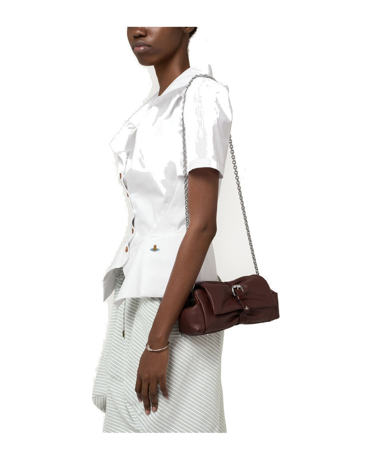 Women's Vivienne Westwood Hazel Treasure Clutch in Chestnut