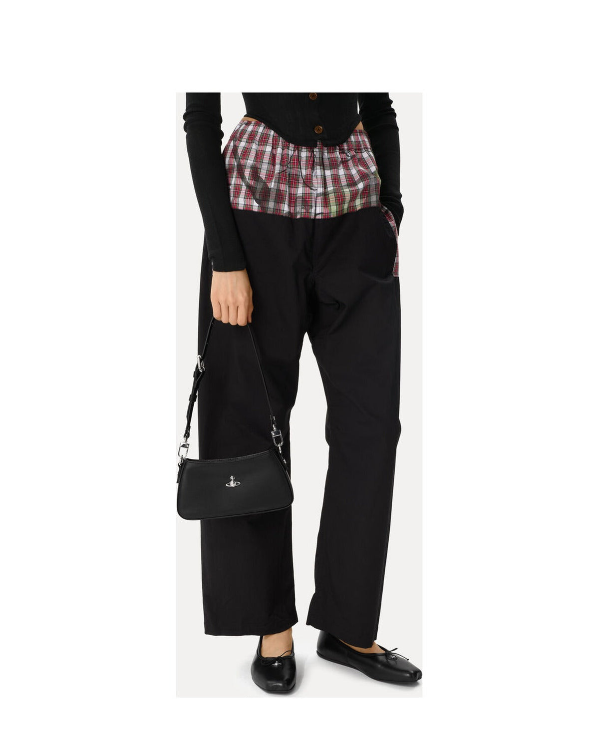 Women's Vivienne Westwood Tasha Shoulder Phone Bag in Black