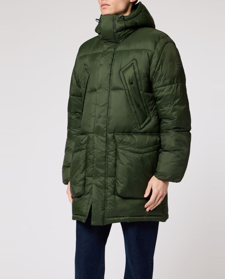 Mens Paul Smith Green Padded Parka