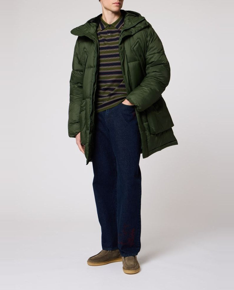 Mens Paul Smith Green Padded Parka