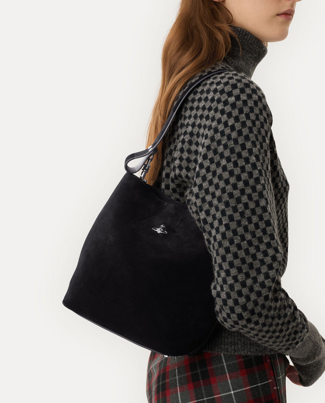 Women's Vivienne Westwood Lottie Small Shoulder Bag in Black
