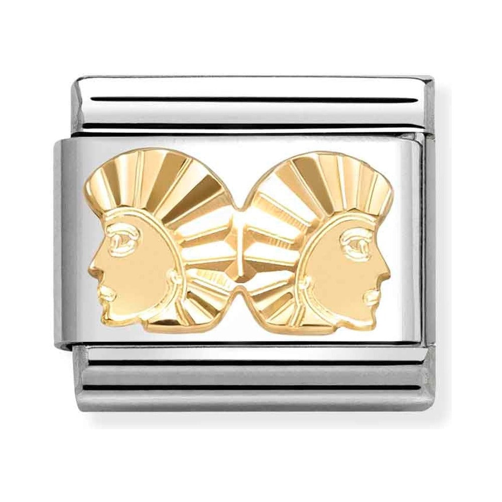 Nomination Composable Gold Etched Gemini Charm 030167/03