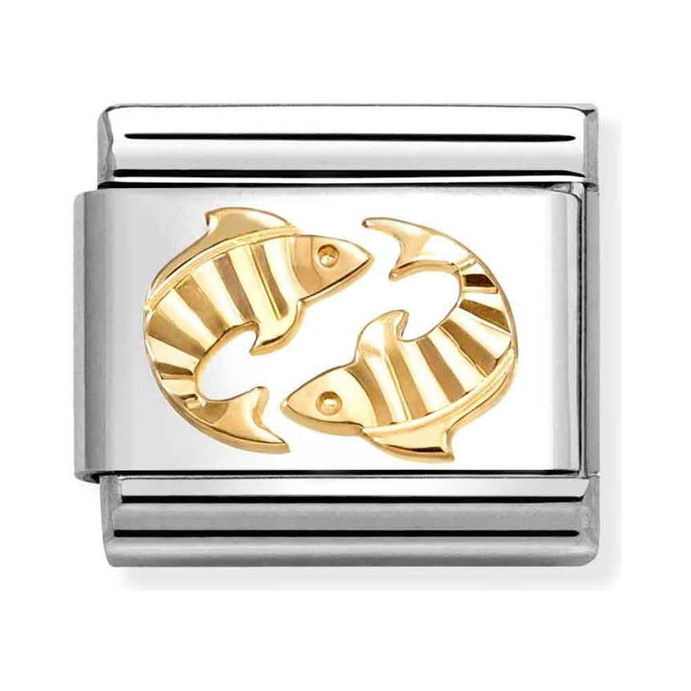 Nomination Composable Gold Etched Pisces Charm 030167/12