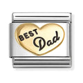 Nomination Composable Gold Best Dad Charm 030285/94