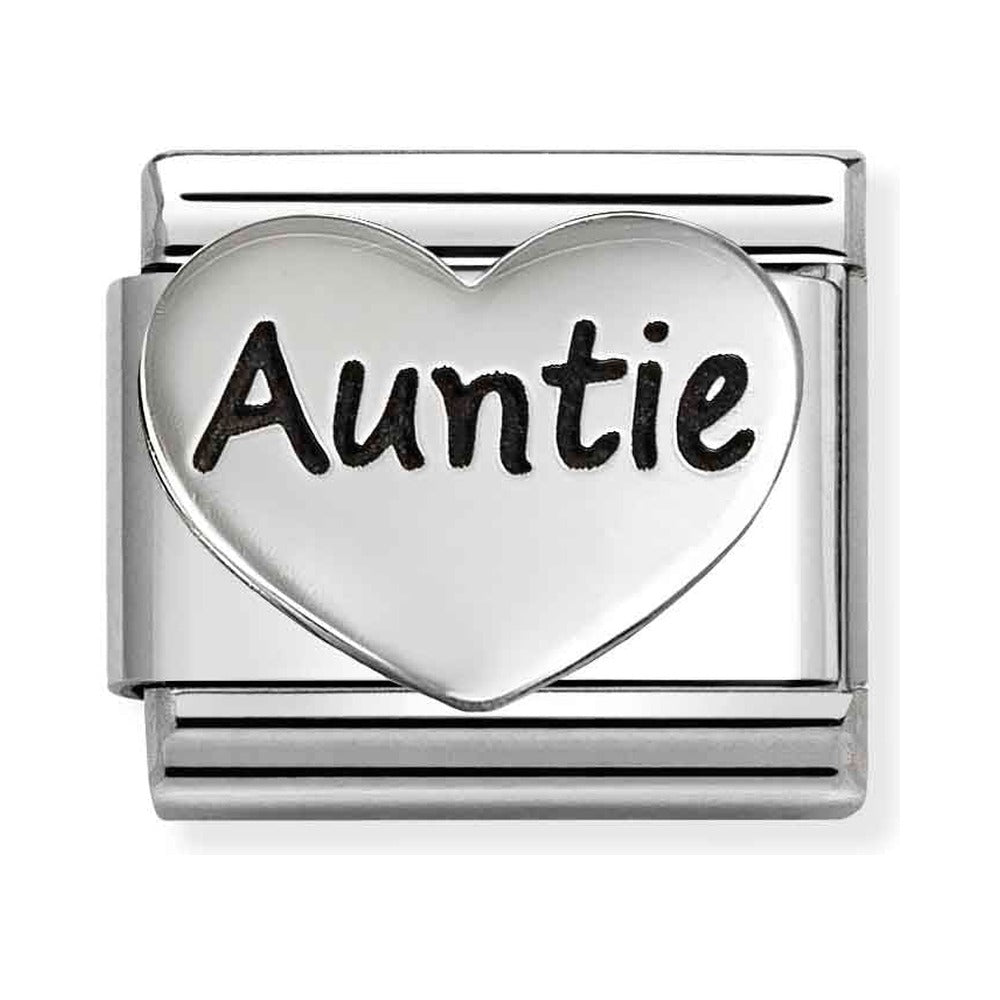 Nomination Composable Silver Auntie Heart Charm 330114/21