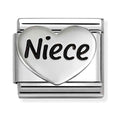 Nomination Composable Silver Niece Heart Charm 330114/26