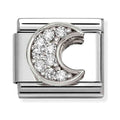 Nomination Composable Silver CZ Moon Charm 330322/30