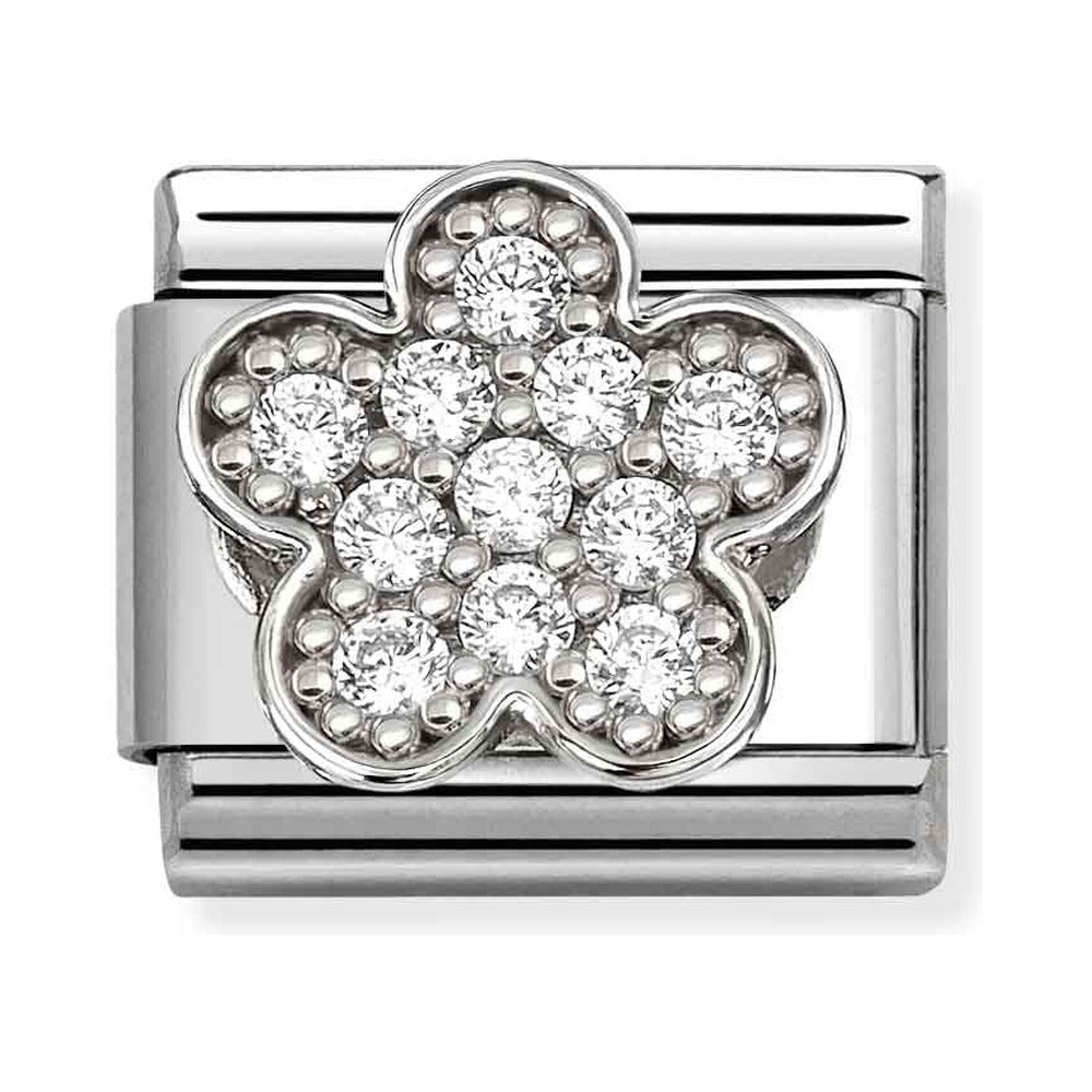 Nomination Composable Silver CZ Flower Charm 330322/31