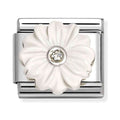Nomination Composable Silver White Flower Charm 330512/23