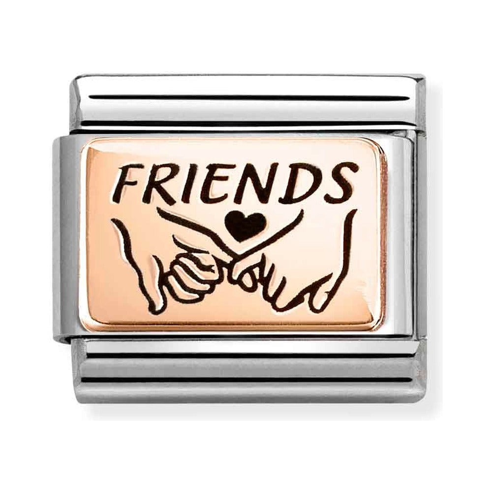 Nomination Composable Rose Gold Friends Hands Charm 430111/33