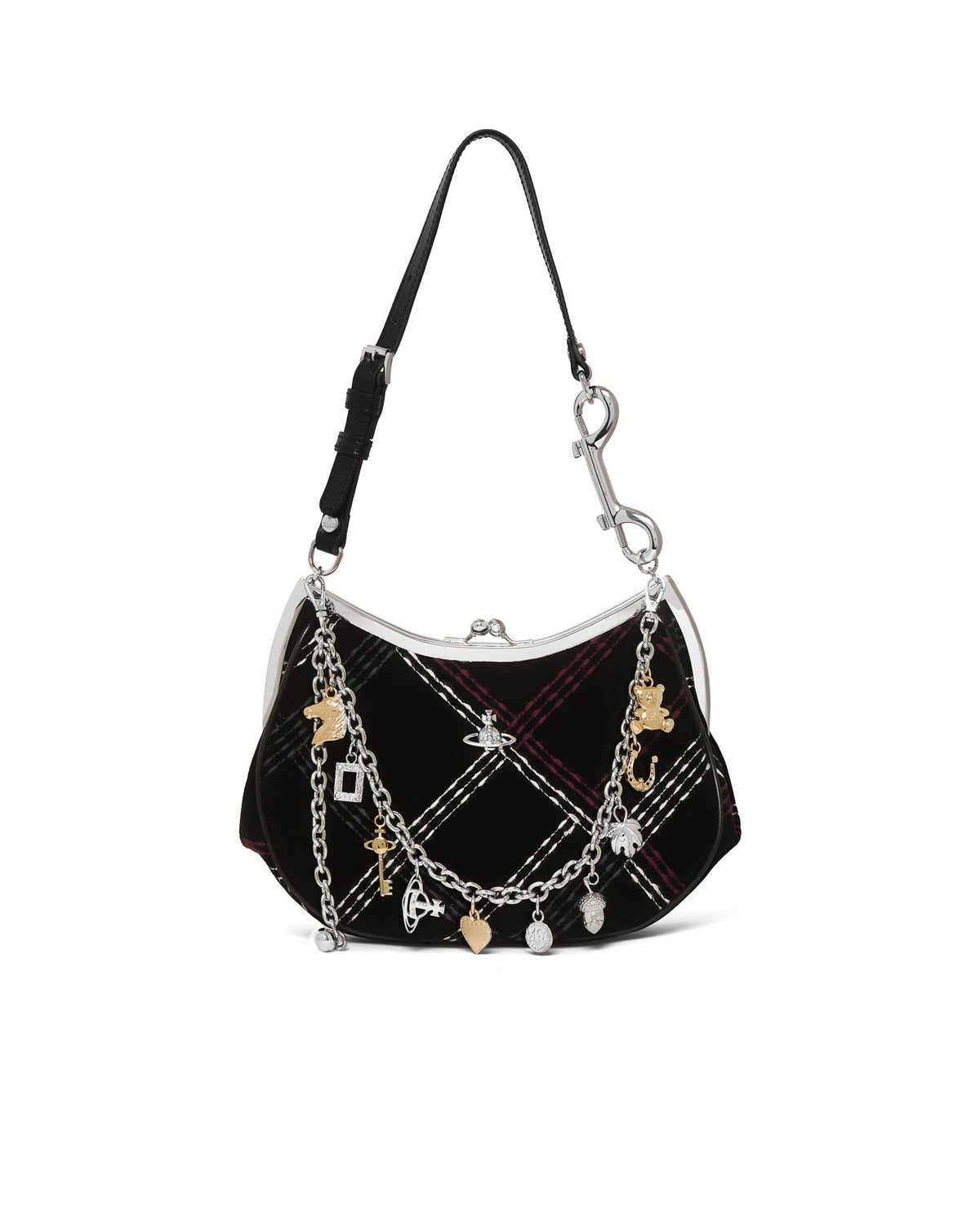 Women's Vivienne Westwood Charm Frame Purse in Black/Multicolor