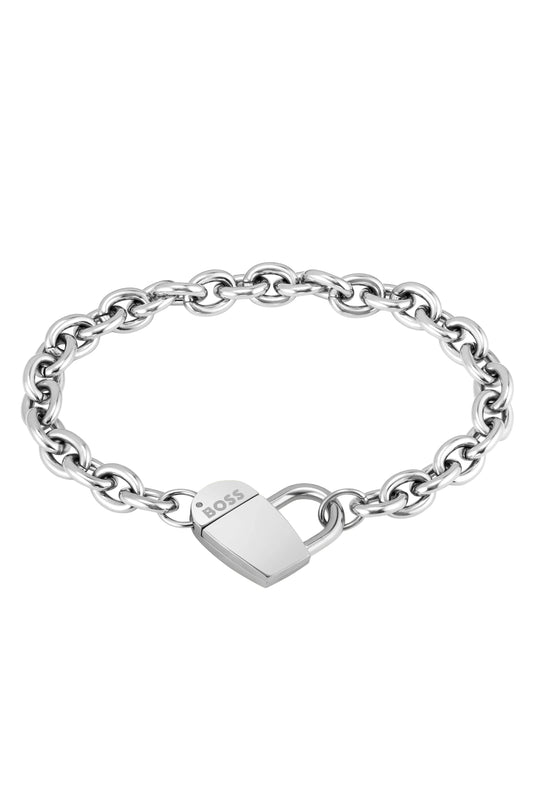BOSS Ladies Dinya Heart Bracelet in Stainless Steel