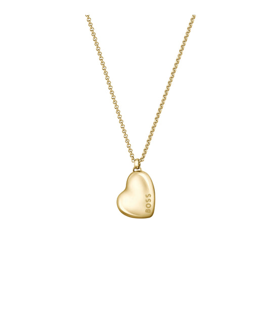 BOSS Honey Heart Pendant in Gold Plated Stainless Steel *