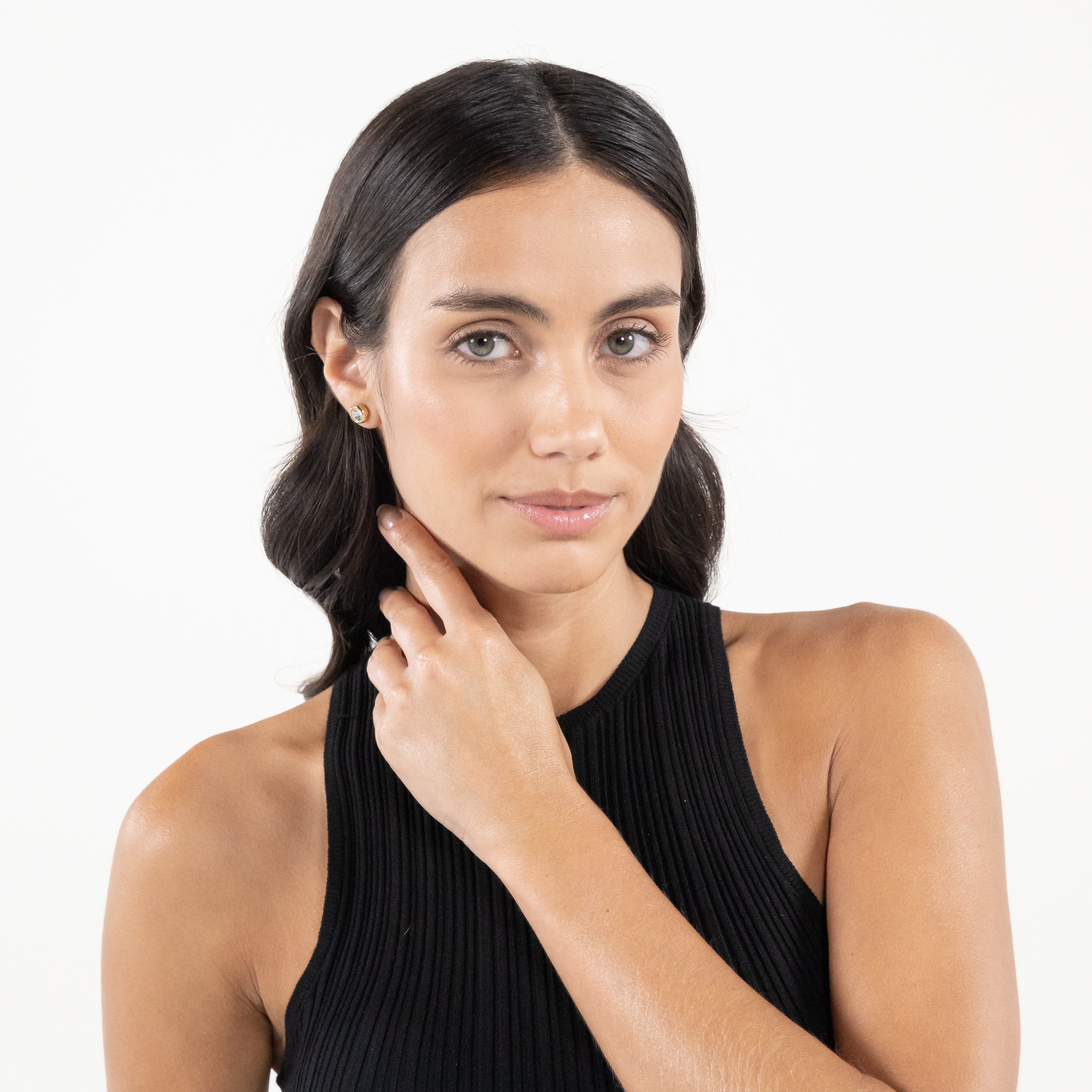 BOSS Kassy Precious Stud Earrings — view 3