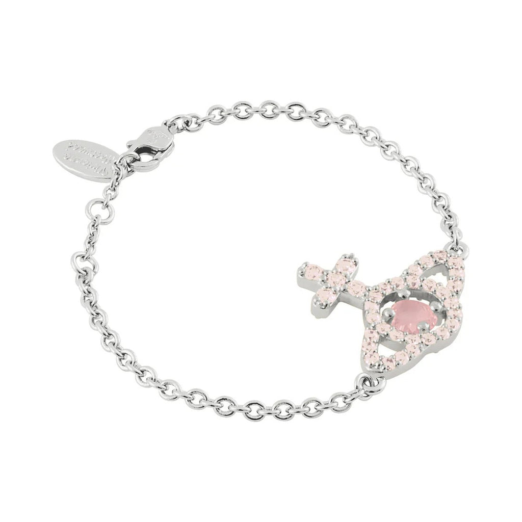 Vivienne Westwood Olympia Peach CZ Bracelet 61020263-02P773- — view 2