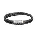 The BOSS Mens Ares Black Double Wrap Stainless Steel Bracelet, a black stainless steel bracelet from BOSS, at OD’s Jewellers in St Helens.