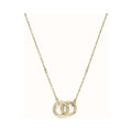 Olivia Burton Amity Interlock Circles Necklace Stainless Steel Gold Plated by Olivia Burton