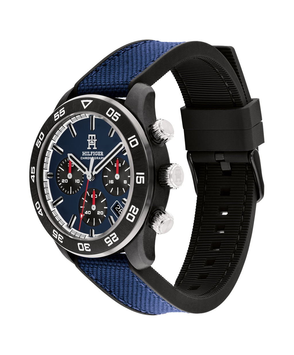 Tommy Hilfiger Mens TH85 Blue Chronograph Dial Strap Watch by Tommy Hilfiger