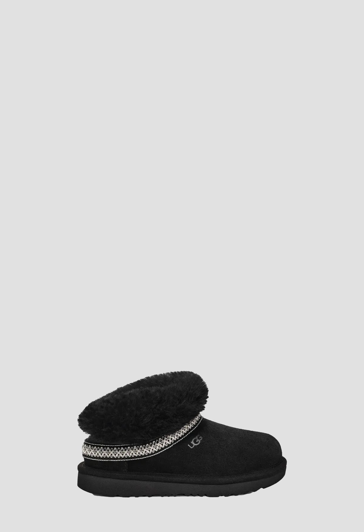 Girls UGG Junior Black Classic Mini Cresent Boot — view 2