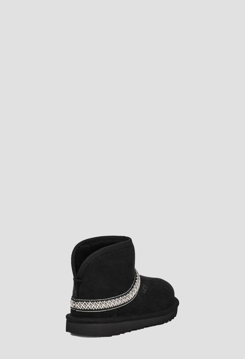 Girls UGG Junior Black Classic Mini Cresent Boot — view 4