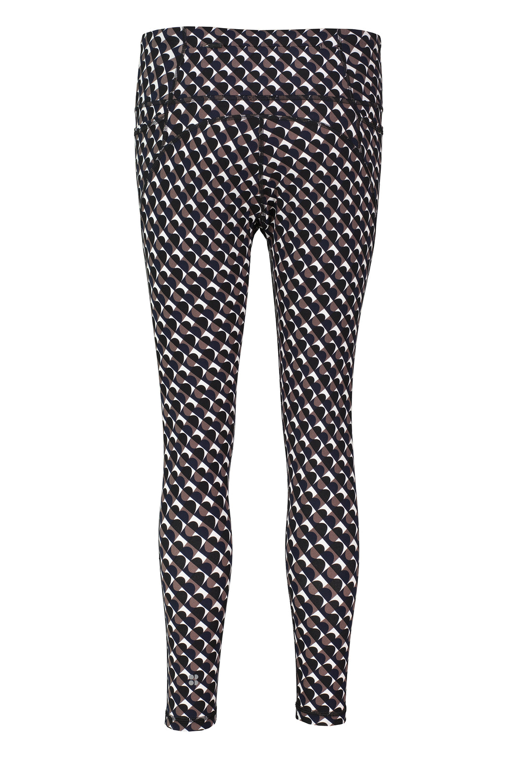 Womens Sweaty Betty Power 7/8 Side Stripe Workout Brown Leggings — view 9