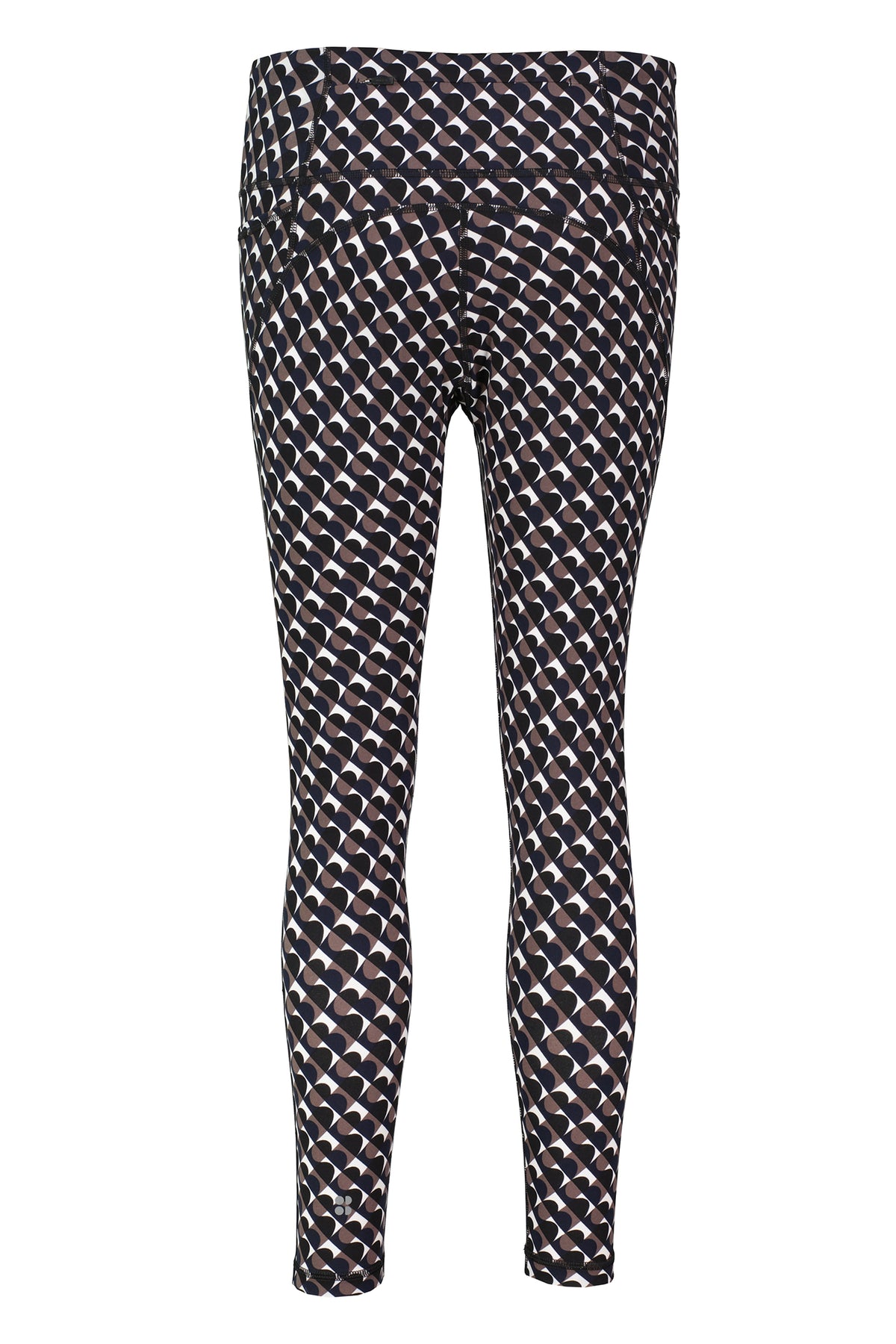 Womens Sweaty Betty Power 7/8 Side Stripe Workout Brown Leggings — view 9